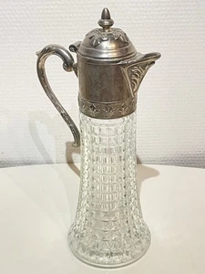 Magnifique Verseuse carafe À Vin en cristal taillé Italien Vintage. - Picture 1 of 16