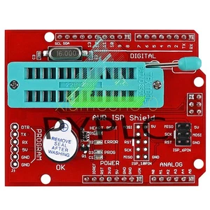 NUOVO AVR ISP Shield Burning Burn Bootloader Programmatore per Arduino R3 - Foto 1 di 4