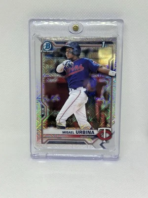 2021 Bowman Chrome Misael Urbina 1st Mojo - Image 1 of 2