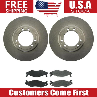 Комплект передних тормозных дисков + тормозных колодок для 1992 - 1999 2000 2001 AM General Hummer - Изображение 1 из 4