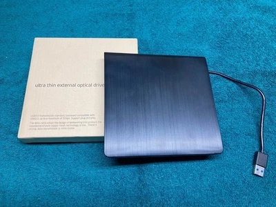 Unidad externa de CD DVD RW USB 3.0 grabadora grabadora reproductor para PC portátil - ¡Nuevo! Foto 1 de 4