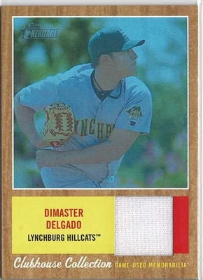 2011 Heritage Minor League Edition Dimaster Delgado Blue Tint Relic /199 CCR-DD - Image 1 of 2