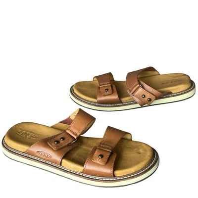 Sandalias Keen Lana Slide para mujer 7 cuero tostado tortuga acolchadas coco niña Foto 1 de 4