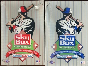 2 BOX LOT 1992 SKYBOX PRE-ROOKIE SEALED BASEBALL AAA & AA - Picture 1 of 1