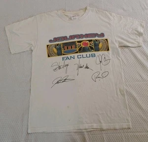 Vintage 2001 Journey Arrival Fan Club Tour T-Shirt Gr. M doppelseitig Steve Augeri - Bild 1 von 8