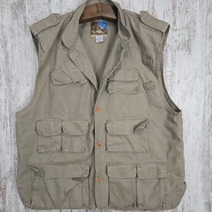 Rio Bravo Pheasant Hunting Vest Size Large Tan With Rear Pouch By Prestige - Picture 1 of 21