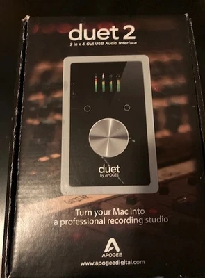 APOGEE DUET 2 MIDI AUDIO INTERFACE for MAC w/BREAK-OUT CABLE, ADAPTERS, BOX... - Image 1 of 4