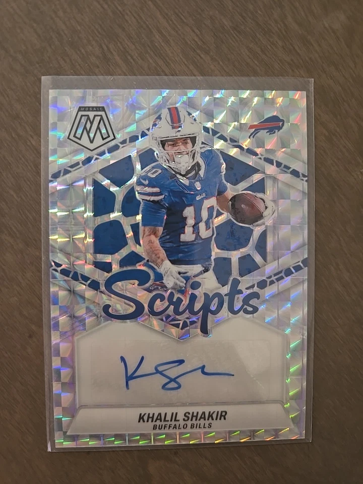 2024 Panini Mosaic Silver Scipts Autograph - Khalil Shakir Bills Wide Receiver  - Image 1 of 2