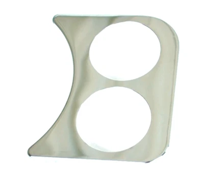 Panel medidor de 2 orificios, cromado para 2-1/16, compatible con Dune Buggy Foto 1 de 4