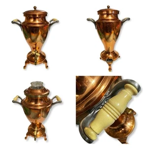 Vintage Universal Copper Coffee Urn Percolator Cream Bakelite Handles 1920s USA - Picture 1 of 22
