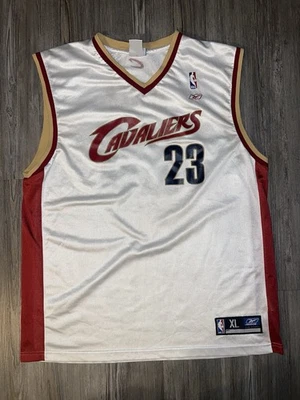 Vintage White NBA Reebok Lebron James Cleveland Cavaliers Jersey Size XL - Image 1 of 4