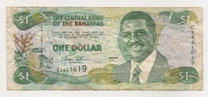 2000 The Central Bank of Bahamas $1  Bank Note...Serial # CJ441619...Rare - Picture 1 of 2