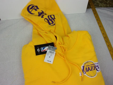 Los Angeles Lakers hoodie NWT adult M printed on hood and sleeve sweatshirt Cover
