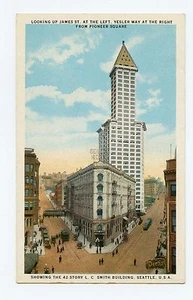 The 42-Story L.C. Smith Building, Seattle, WA Color Postcard - Picture 1 of 2