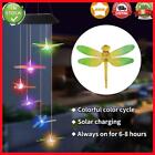 Dragonfly Solar LED Color Changing Wind Chime Lamp Garden Pendant Light (A)