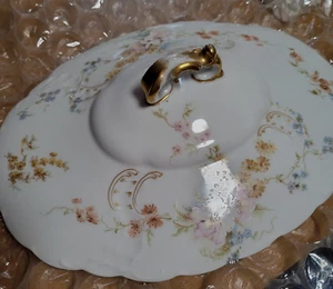 Vintage Rosenthal Casserole or Tureen Dish Cover (Lid Only) Floral Gold Gilt - Bild 1 von 5