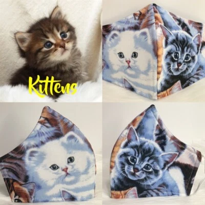 Kittens For Cat Lovers Adult Face Mask - Image 1 of 4