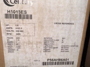 Century Motor H1013ESHP 1.5 3450 RPM Volt 230/460 3 PH K56C Totally enclosed - Picture 1 of 3
