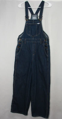 Lee Workwear Azul Jean Denim Baberos Mono Pierna Ancha Lavado Medio Mujer Pequeño Foto 1 de 4