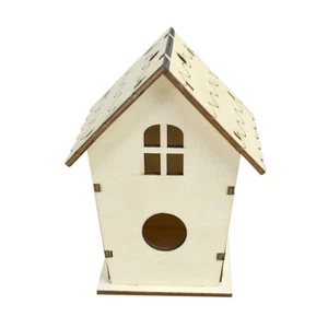 Ventana casa para pájaros casa para pájaros decoración madera nido para pájaros casa hágalo usted mismo madera casa para pájaros - Imagen 1 de 7
