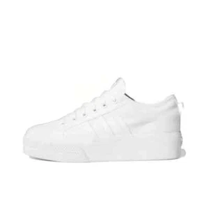 Adidas Nizza Platform Triple White FV5322 Women's Size 8 - Picture 1 of 6