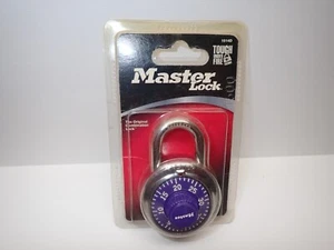 Master Lock Zahlenspind Vorhängeschloss Anti Shim Lila auf Chrom 1514D - Bild 1 von 2
