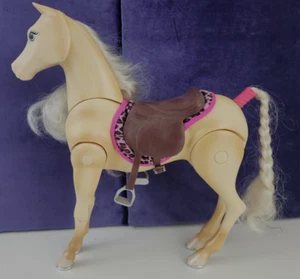 Vintage Mattel Barbie Jumping Horse Palomino Saddle Blanket with Nays Sound - Picture 1 of 6