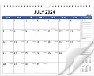 Wall Calendar Monthly Calendar 2024-2025 from Jul. 2024 - Dec. 2025, 11" x 8.5" - Picture 1 of 5