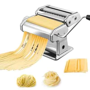 Stainless Steel Kitchen Manual Machine Noodle & Pasta Maker Press Spaghetti Tool - Picture 1 of 10