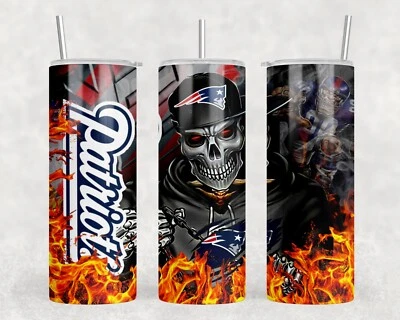 Patriots Skull 20 oz Tumbler - Image 1 of 2