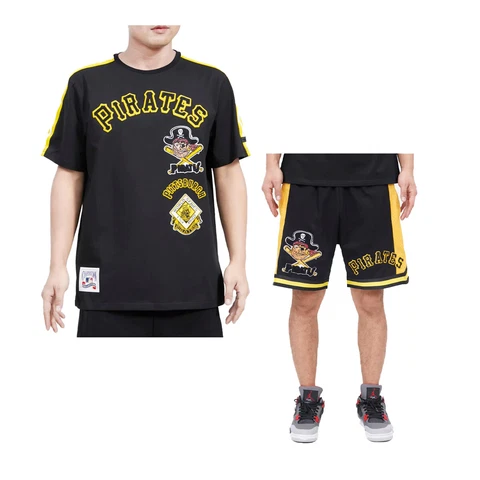 Pro Standard Mens MLB Pittsburgh Pirates Retro Classic Matching Shirt Or Shorts Cover
