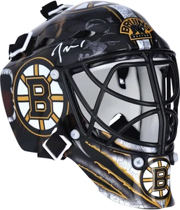 Jeremy Swayman Boston Bruins Autographed Mini Goalie Mask - Picture 1 of 2