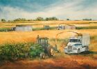 Postcard Agri-Artist Raymond L Crouse - Harvesting Corn Silage