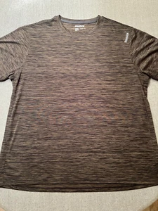 Reebok Mens Shirt Size 2XL Brown Regular Fit Crew Neck Short Sleeve NWOT - Picture 1 of 4