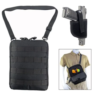 Concealed Carry Gun Pouch Shoulder Pistol Fanny Pack Waist Bag & Handgun Holster - Image 1 of 4