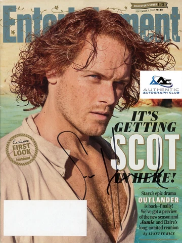 SAM HEUGHAN AUTOGRAPH SIGNED ENTERTAINMENT WEEKLY MAGAZINE OUTLANDER COA Cover