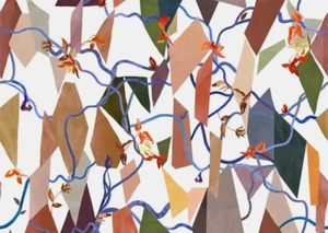 DESIGNERS GUILD FABRIC DESIGN COTILLIONS 3.3 METRES MOSAIQUE CHRISTIAN LACROIX - Picture 1 of 10