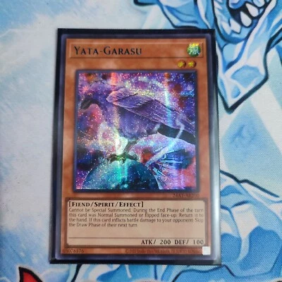 Yugioh Asian English Yata Garasu 24AT-AE200 Blue Secret Rare Original - Image 1 of 2