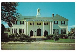Cartolina RAMSEY MUNICIPAL BUILDING Central Avenue New Jersey NJ  - Foto 1 di 2