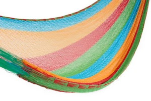 New Mexican Cotton Hammock Camping Outdoor Made Mexico Jumbo Size Choose Colour - Picture 1 of 22