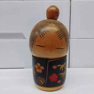 Japanese Kokeshi wooden doll Asian folk art collectible 21cm 8.2" tall - Picture 1 of 7