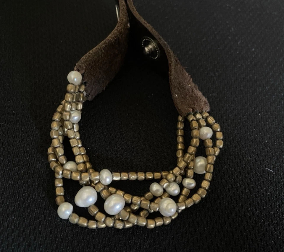 Precio de venta sugerido por el fabricante $39 Lucky Brand 5 hilos pulsera bohemia micro cuentas imitación perlas AGOTADO Foto 1 de 4