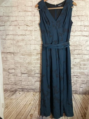 eShakti платье женщин средний темно лес зеленый цветочный полная длина романтический подпоясанный - Изображение 1 из 4