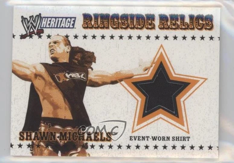 2005 Topps Heritage WWE Ringside Relics Shawn Michaels - Image 1 of 2