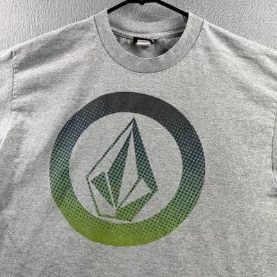 Vintage Volcom Shirt Mens Large Gray Big Logo Tee Surf Skate Y2K - Image 1 of 4