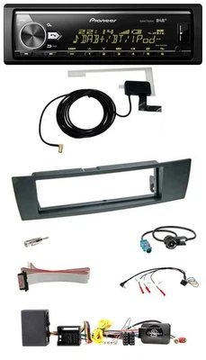 Pioneer Bluetooth DAB USB Lenkrad Autoradio für BMW 1er E87 2004-2013 Aktiv - Bild 1 von 4