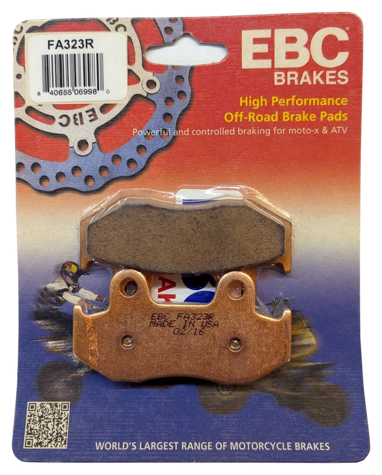 Pastilla de freno todoterreno sinterizada para EBC para Yamaha Raptor 2013 trasero YFM700R FA323R Foto 1 de 1