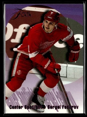 1994-95 Flair - Center Spotlight - #2 Sergei Fedorov - Detroit Red Wings - Image 1 of 2