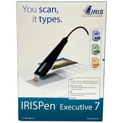 IRIS Digital Pen Scanner executive 7 USB Portable A4 Scanning 24 Bit Color  - Image 1 of 4
