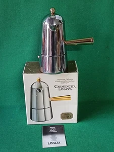 CAFFETTIERA LAVAZZA CARMENCITA 6 TAZZE SERIE ORO ACCIAIO INOX 18/10 VINTAGE. DE9 - Picture 1 of 9